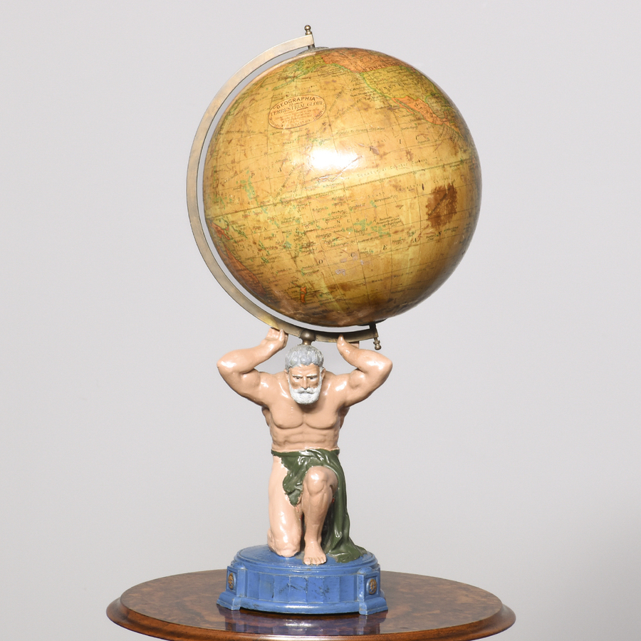 globe on stand, 1930s